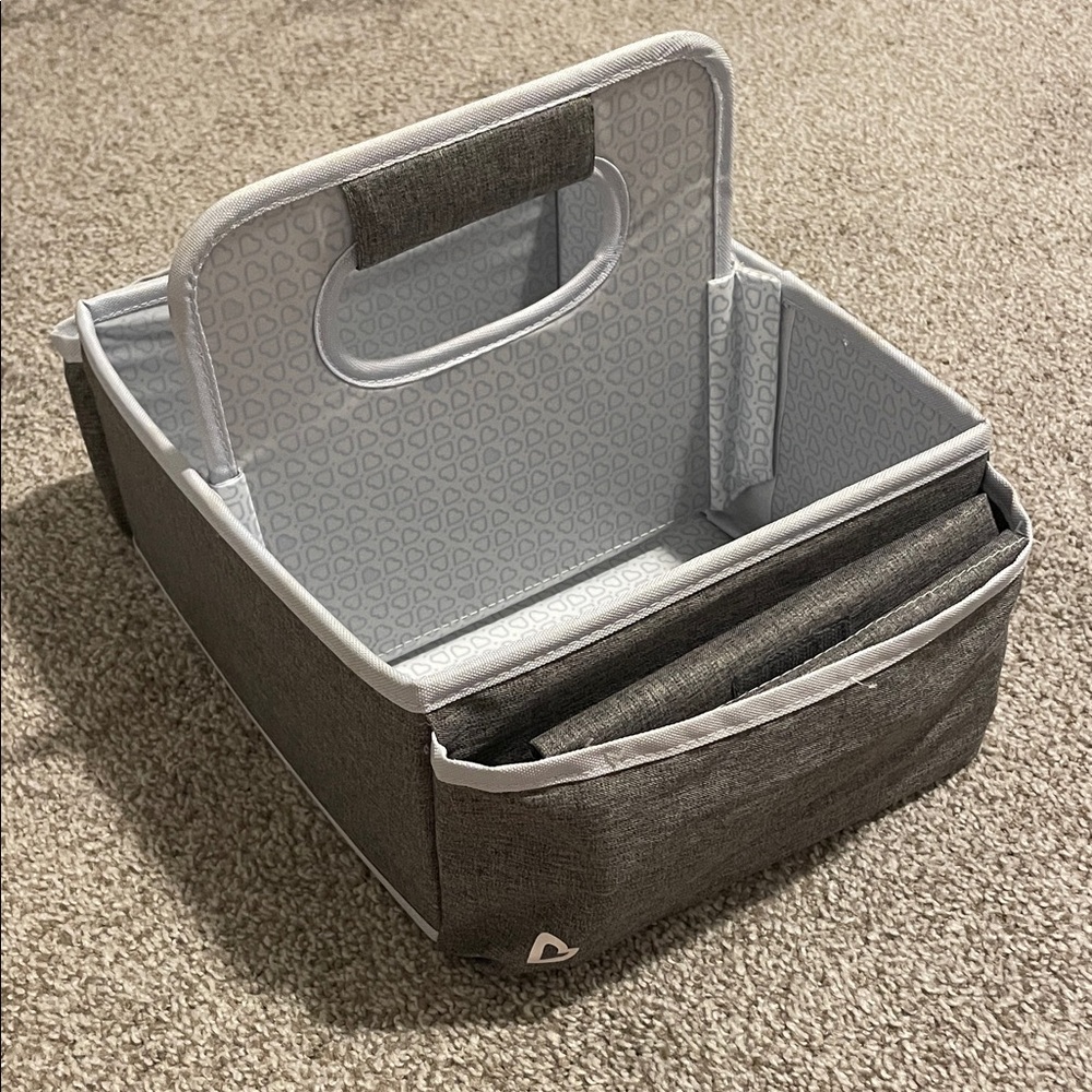 Munchkin Grey Diaper Caddy/Storage Organizer